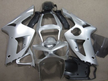 Buy 2003-2004 Silver Kawasaki ZX6R Motorcycle Fairings Kit UK