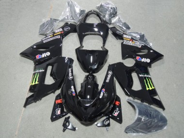 Buy 2005-2006 Black 3M Touch4 Monster Kawasaki ZX6R Motorcyle Fairings UK