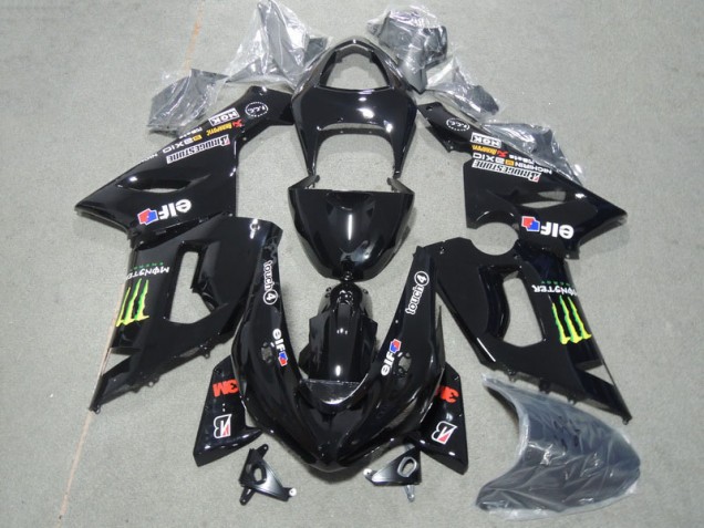 Buy 2005-2006 Black 3M Touch4 Monster Kawasaki ZX6R Motor Bike Fairings UK