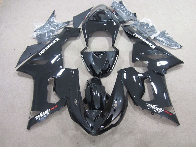 Buy 2005-2006 Black Ninja 636 Kawasaki ZX6R Motorcycle Bodywork UK