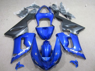 Buy 2005-2006 Blue White Ninja 636 Kawasaki ZX6R Motorcyle Fairings UK