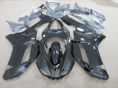 Buy 2007-2008 Black Kawasaki ZX6R Motorcycle Fairings Kits UK