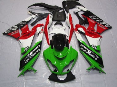 Buy 2009-2012 Green Red Kawasaki ZX6R Motorcylce Fairings UK