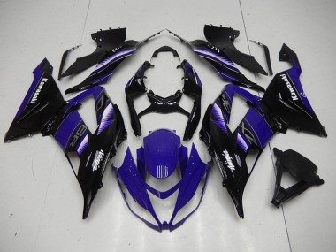 Buy 2013-2018 Black Blue Kawasaki ZX6R Motorbike Fairing UK