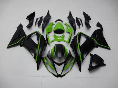 Buy 2013-2018 Black Green Kawasaki ZX6R Replacement Motorcycle Fairings UK