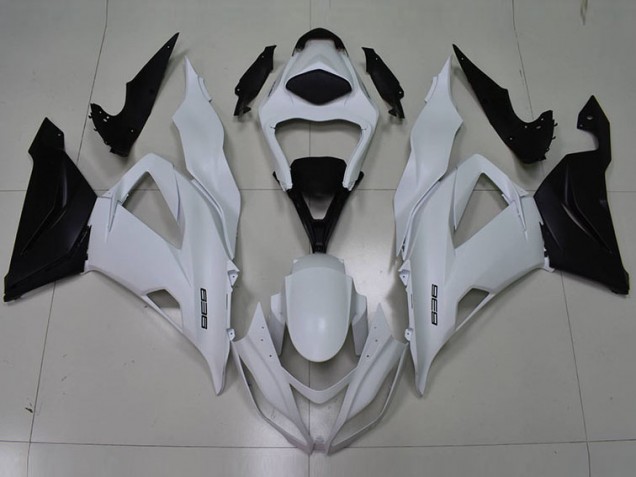 Buy 2013-2018 White Black 636 Kawasaki ZX6R Motorbike Fairing Kits UK