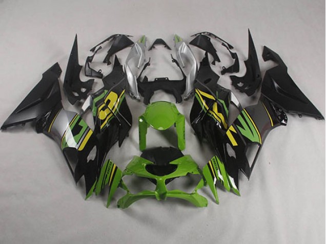 Buy 2019-2023 Black Green Kawasaki ZX6R Motorcyle Fairings UK