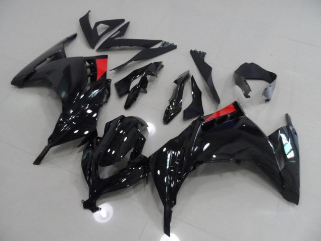 Buy 2013-2016 Black Red Kawasaki ZX300R Bike Fairing Kit UK