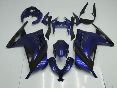 Buy 2013-2016 Blue Black Kawasaki ZX300R Motorcyle Fairings UK