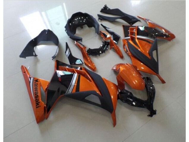 Buy 2013-2016 Black Orange Kawasaki ZX300R Motor Fairings UK