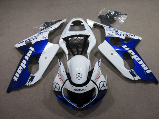 Buy 2000-2002 Blue White Jordan Motul Suzuki GSXR1000 Moto Fairings UK