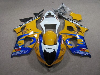 Buy 2003-2004 Yellow Blue Corona Extra Suzuki GSXR1000 Motorcycle Fairing Kit UK