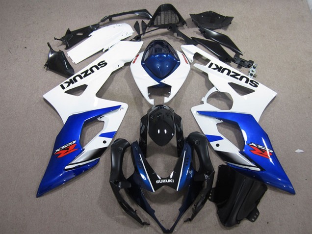 Buy 2005-2006 White Blue Suzuki GSXR1000 Motorcylce Fairings UK