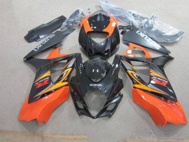 Buy 2007-2008 Black Orange Suzuki GSXR1000 Motorcycle Fairings UK