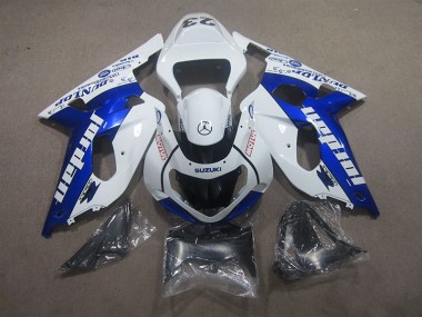 Buy 2001-2003 White Blue Motul Suzuki GSXR600 Bike Fairing Kit UK