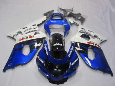 Buy 2001-2003 Blue White Motul Suzuki GSXR600 Motorcyle Fairings UK