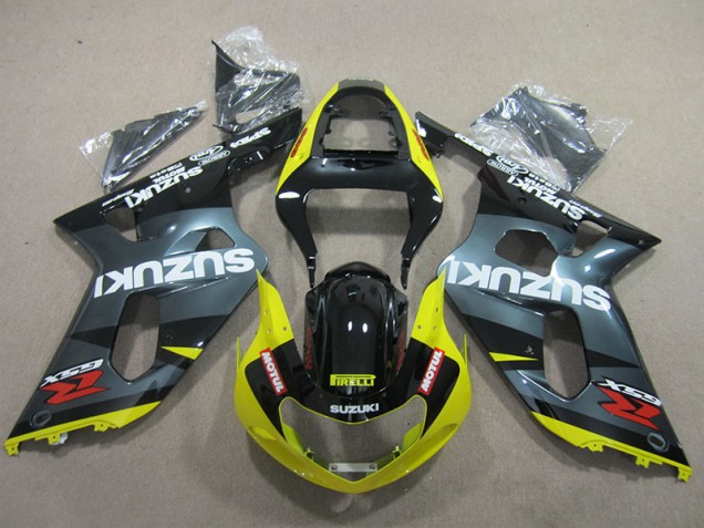 Buy 2001-2003 Black Yellow Motul Suzuki GSXR600 Motor Fairings UK