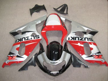 Buy 2001-2003 Red Silver Suzuki GSXR600 Motorcylce Fairings UK