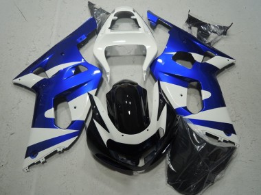 Buy 2001-2003 White Blue Suzuki GSXR600 Motorcycle Fairing Kit UK