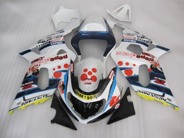 Buy 2001-2003 White Blue Dark Dog Suzuki GSXR600 Bike Fairings UK