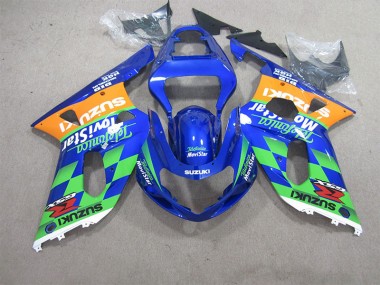 Buy 2001-2003 Blue Green Telefumia Movistar Suzuki GSXR600 Motorcycle Bodywork UK