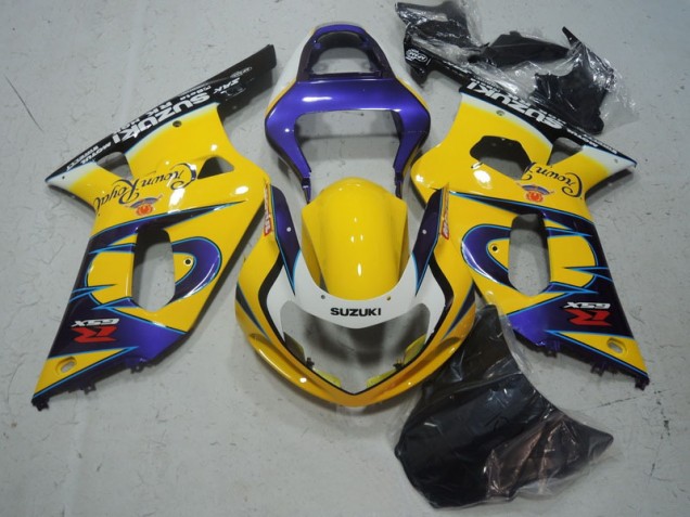 Buy 2001-2003 Yellow Purple Suzuki GSXR600 Motorbike Fairing Kits UK