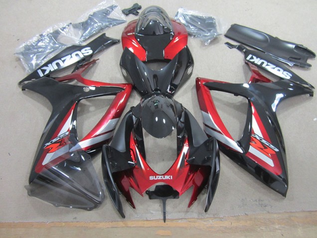 Buy 2006-2007 Black Red Suzuki GSXR750 Motorcycle Fairing UK