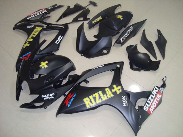 Buy 2006-2007 Black Yellow Rizla Suzuki GSXR750 Motorbike Fairing Kits UK