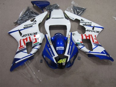 Buy 1998-1999 Blue White Motul Dunlop 46 Yamaha YZF R1 Motorbike Fairing Kits UK