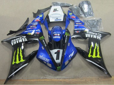 Buy 2002-2003 Blue Black Graves 1 Yamaha YZF R1 Motorbike Fairing UK