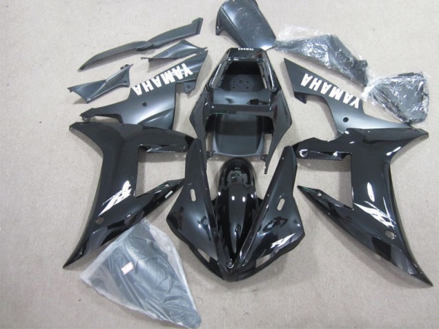 Buy 2002-2003 Black White Yamaha YZF R1 Bike Fairings UK