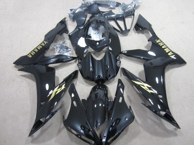 Buy 2004-2006 Black White Gold Decal Yamaha YZF R1 Motorcycle Fairing Kit UK