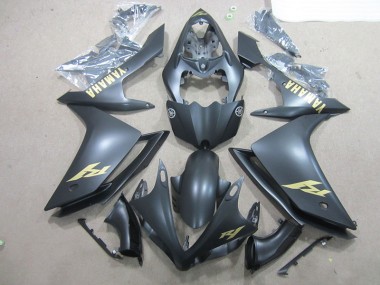 Buy 2007-2008 Black Gold Decal Yamaha YZF R1 Bike Fairing UK