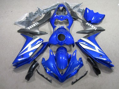 Buy 2007-2008 Blue White Yamaha YZF R1 Motorcycle Fairings UK