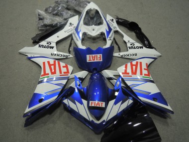 Buy 2007-2008 Blue White Red Fiat Yamaha YZF R1 Motorcycle Replacement Fairings UK