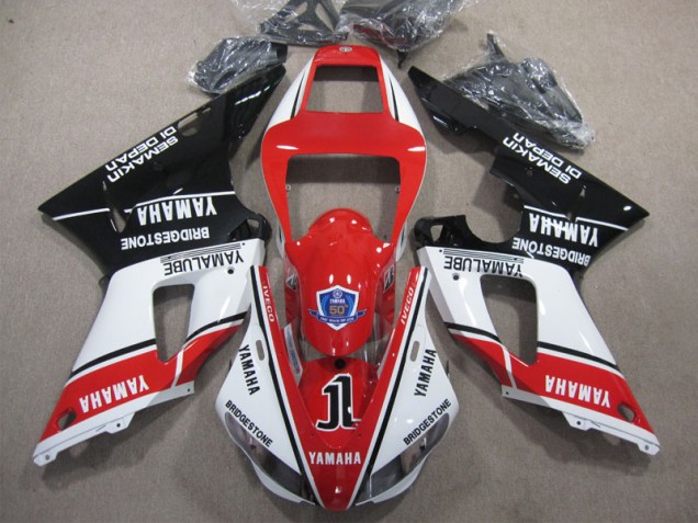 Buy 2009-2011 Red White Black Yamaha YZF R1 Motorcycle Bodywork UK