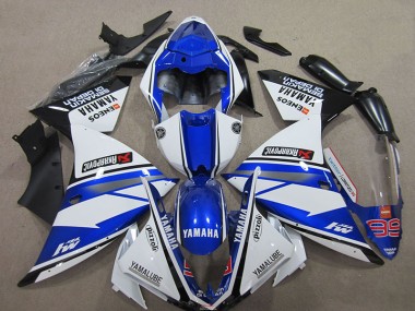 Buy 2012-2014 Blue White Yamaha YZF R1 Motorbike Fairing UK