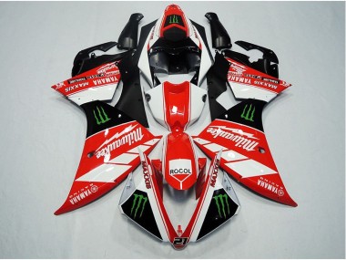 Buy 2012-2014 Red White Rocol Yamaha YZF R1 Replacement Motorcycle Fairings UK