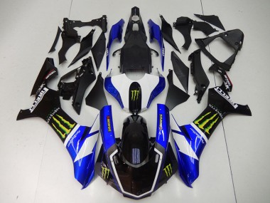 Buy 2015-2019 Blue Black Monster Yamaha YZF R1 Motorbike Fairings UK