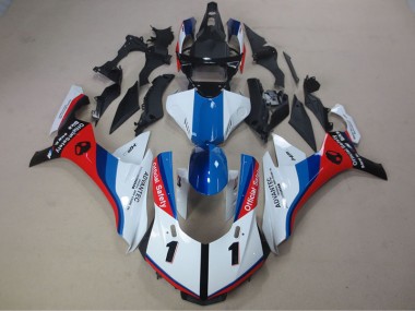 Buy 2015-2019 White Blue Red Advantec Yamaha YZF R1 Motorcycle Fairing UK