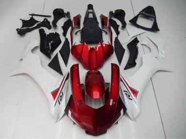 Buy 2015-2019 Red White Yamaha YZF R1 Bike Fairings UK