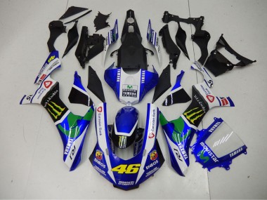 Buy 2015-2019 Blue Blue White ENEOS Movistar 46 Yamaha YZF R1 Motor Bike Fairings UK