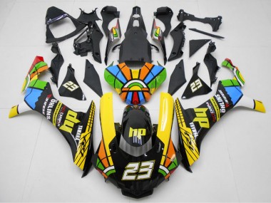 Buy 2015-2019 Yellow Black 23 Yamaha YZF R1 Motorcyle Fairings UK