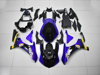 Buy 2015-2019 Blue Black Yamaha YZF R1 Motorcycle Fairings UK