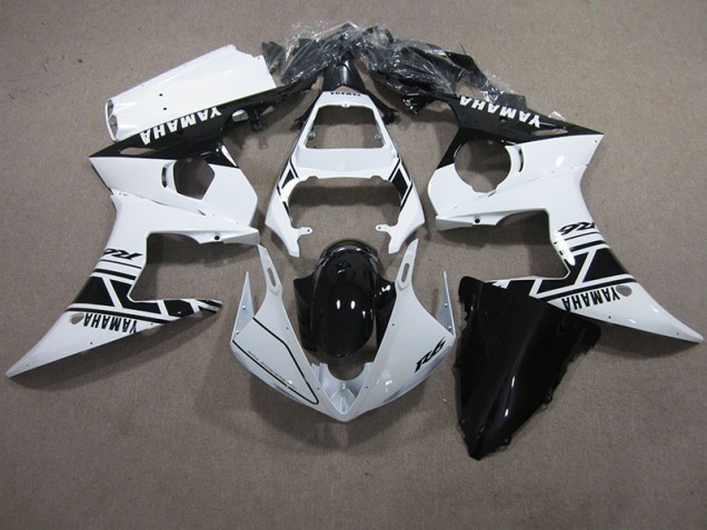 Buy 2003-2005 White Black Yamaha YZF R6 Motor Bike Fairings UK